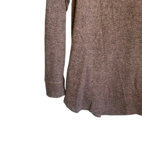 Torrid Size 3 Brown Hooded Oversized Pullover Knit Ling Sleeved Hoody - Picture 7 of 13